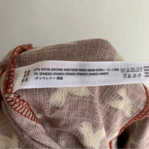 Free People Intimately Billie Bodysuit in Terracotta Bird Print NWT Sz XS - Picture 7 of 8